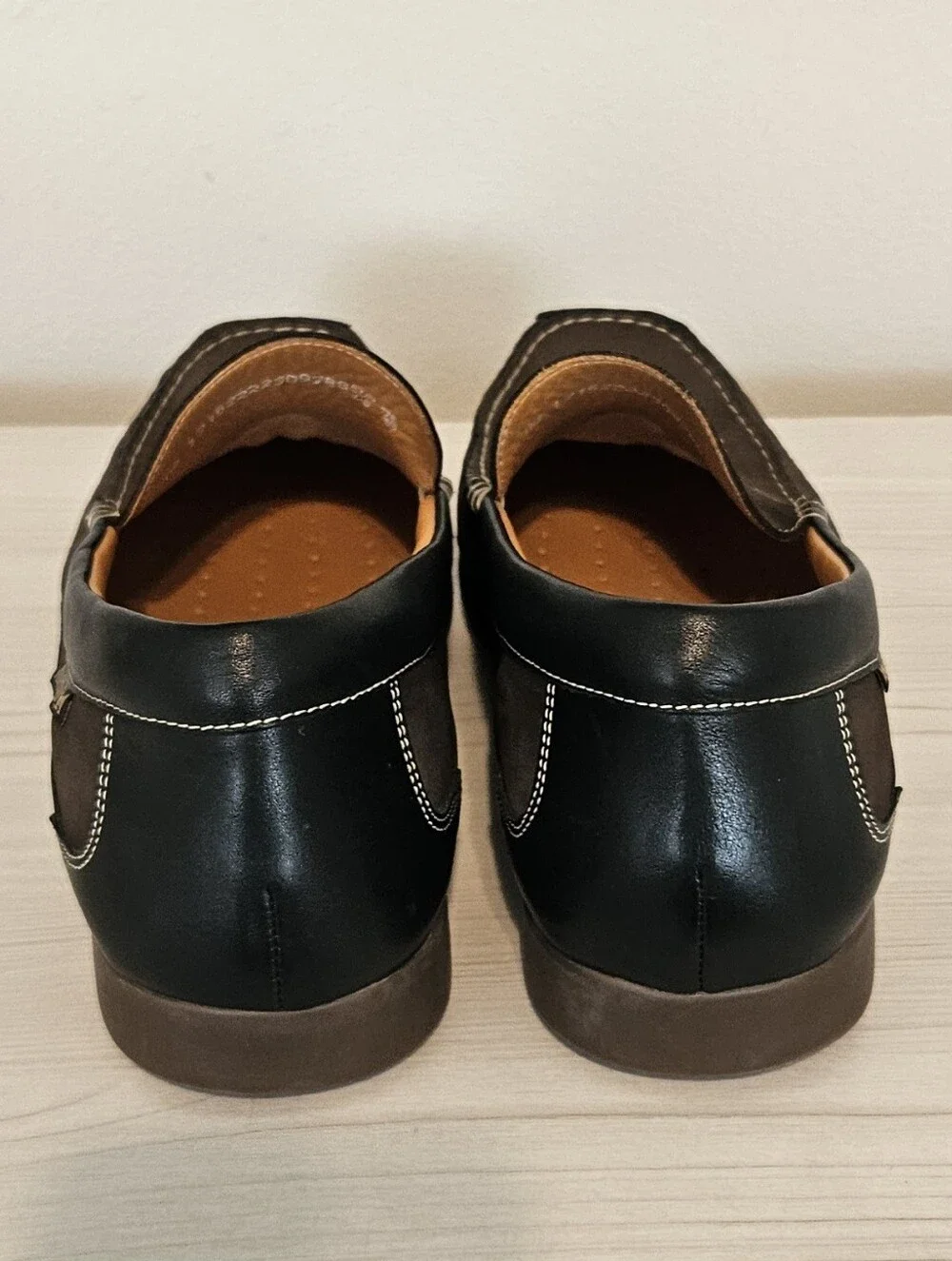 Mephisto Men's Badaurd Cool Air Dark Brown & Black Slip-On Leather Loafers Sz 12